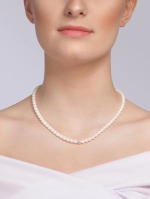 Колие Velvet Pearl с восъчни перли Preciosa, бяло