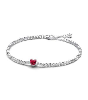 Гривна Pandora Red Heart