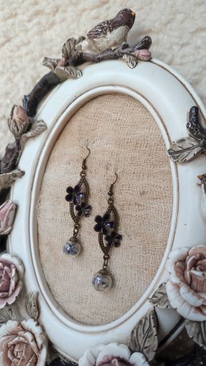 Обеци Лавандула 